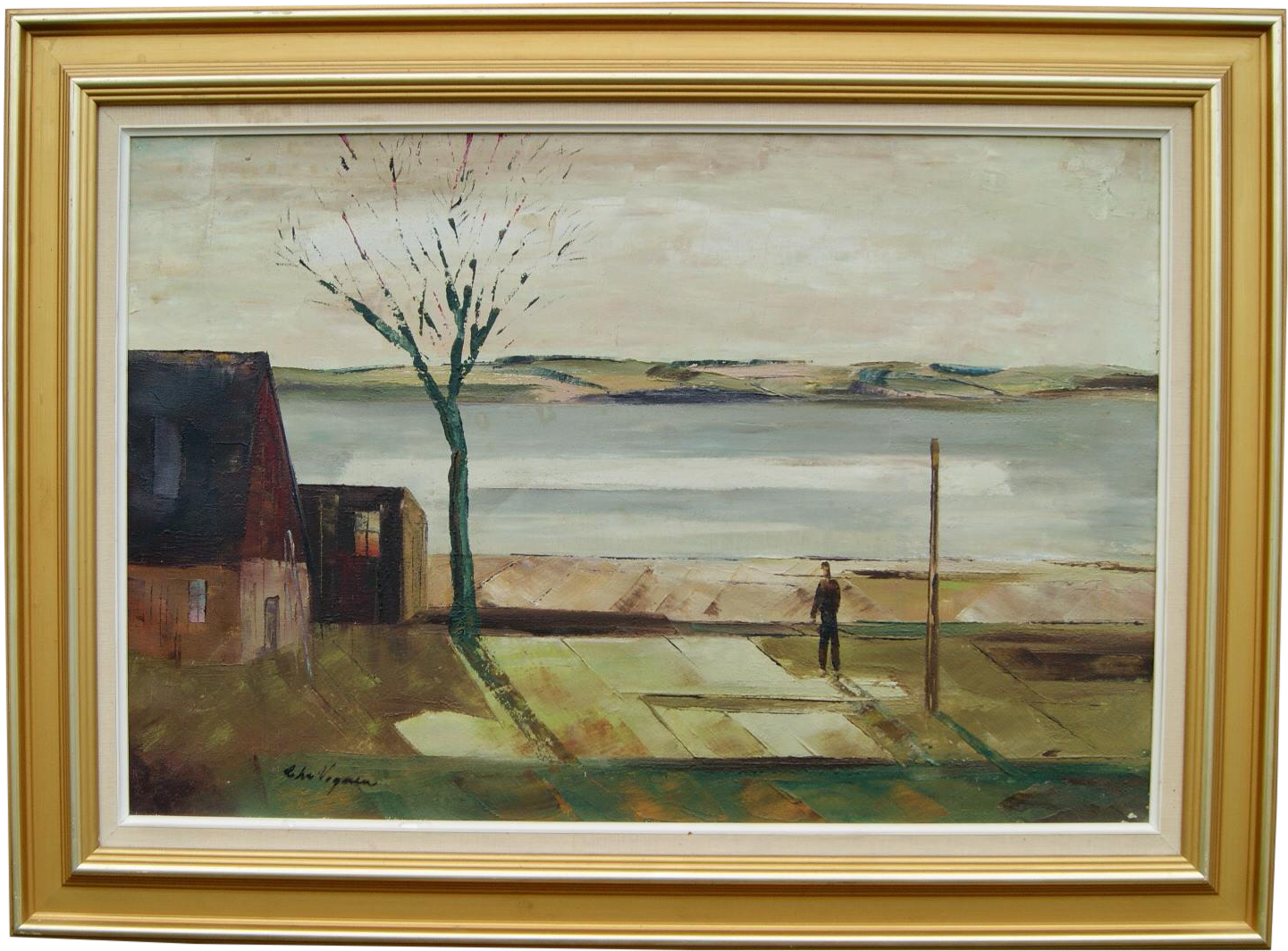 Christian Vagner Pedersen Modern Landscape Painting - Landscape Painting (1600x1181), Png Download