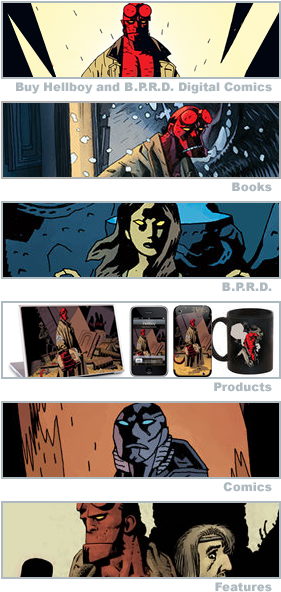 Links - Mike Mignola Hellboy Comic (280x600), Png Download