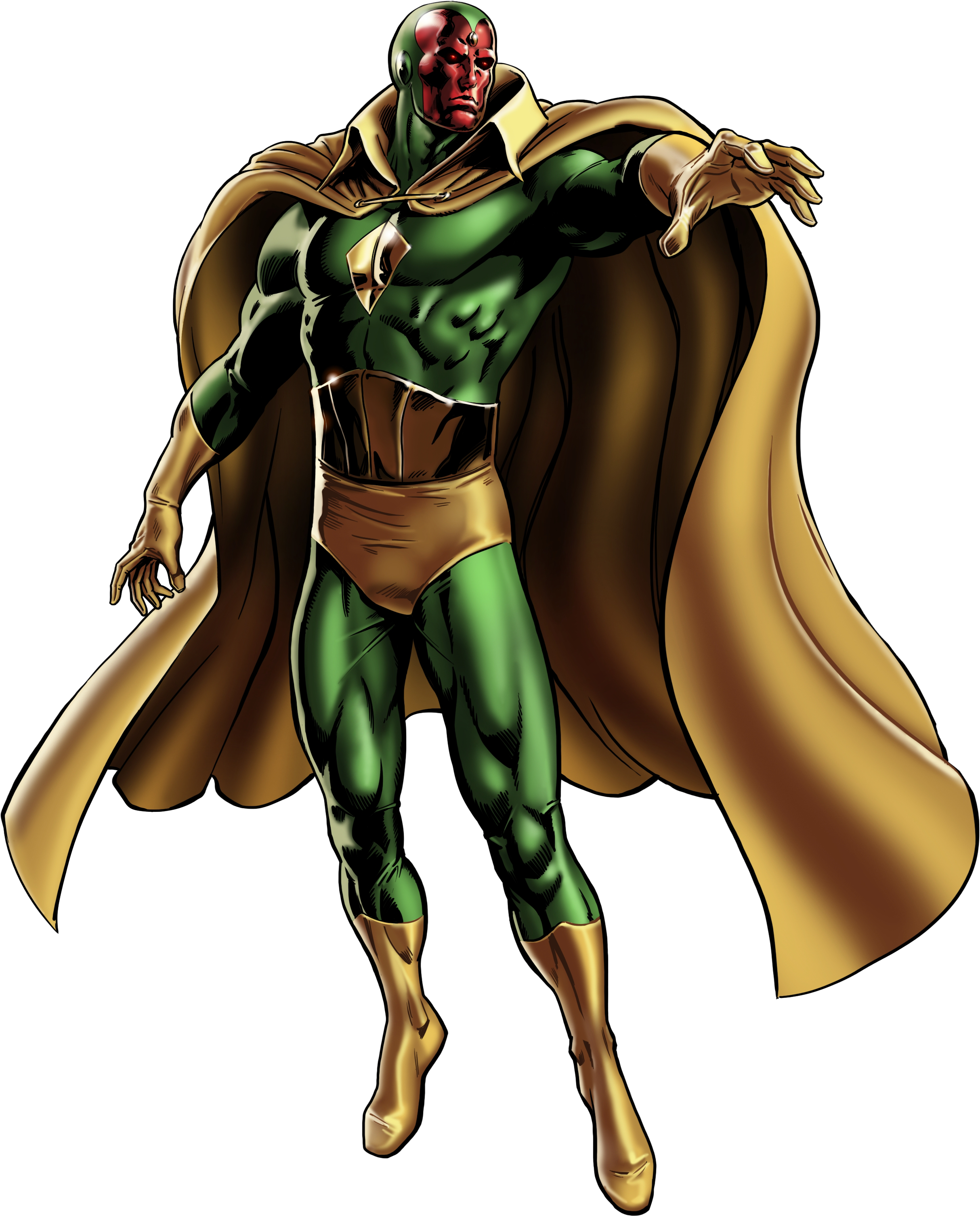 Marvel Vision Png Pic - Vision Comic Png (2427x3012), Png Download
