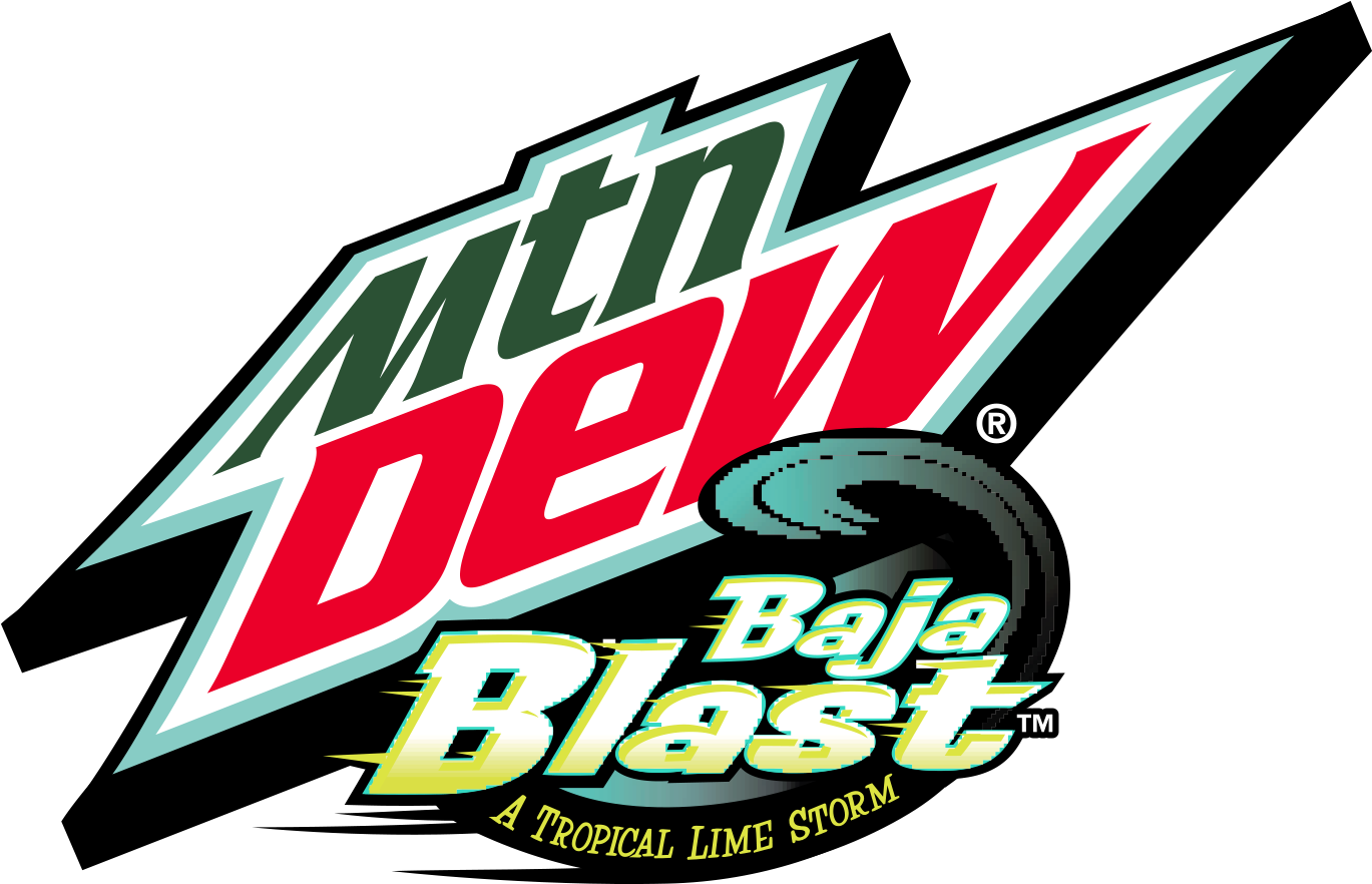 Bajablast Mountain Dew - Mountain Dew Baja Blast Logo (1458x971), Png Download