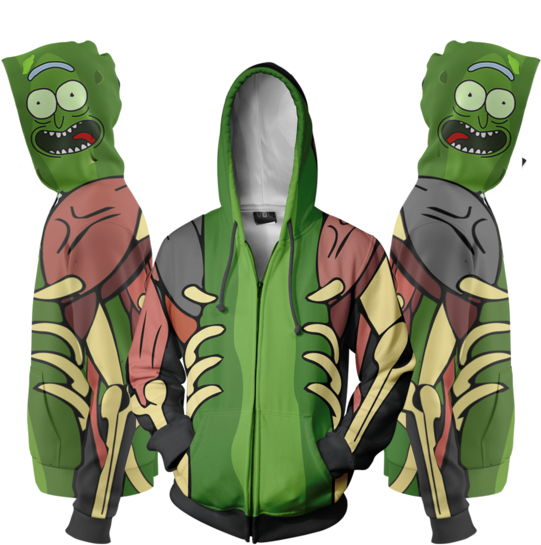 Rick And Morty Hoodies - Rick Pepinillo (600x600), Png Download