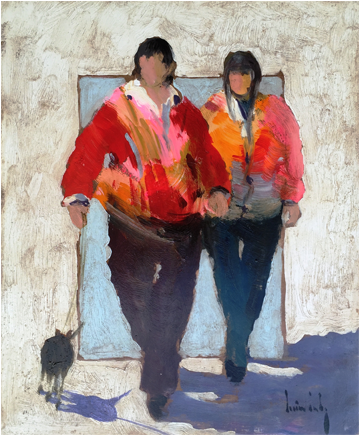The Little Dog - Addison Art Gallery (574x434), Png Download