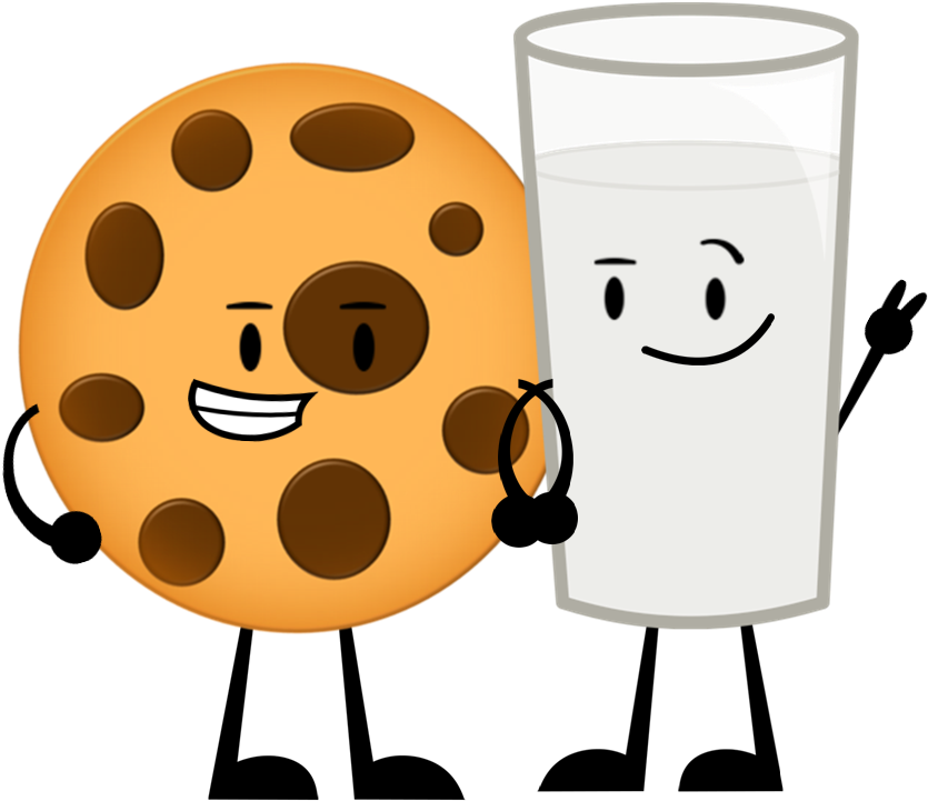 Cookie And Milk - Milk And Cookies (857x722), Png Download