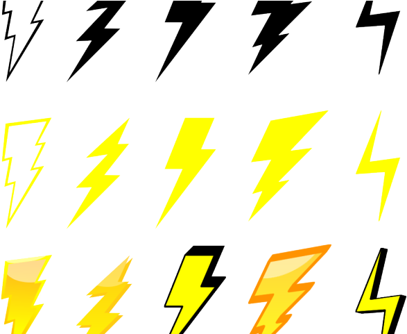 Lightning Bolt Graphics - Clip Art (640x480), Png Download