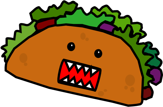 Clipart Royalty Free Stock Respect The Tacos Word To - Animated Tacos (600x475), Png Download