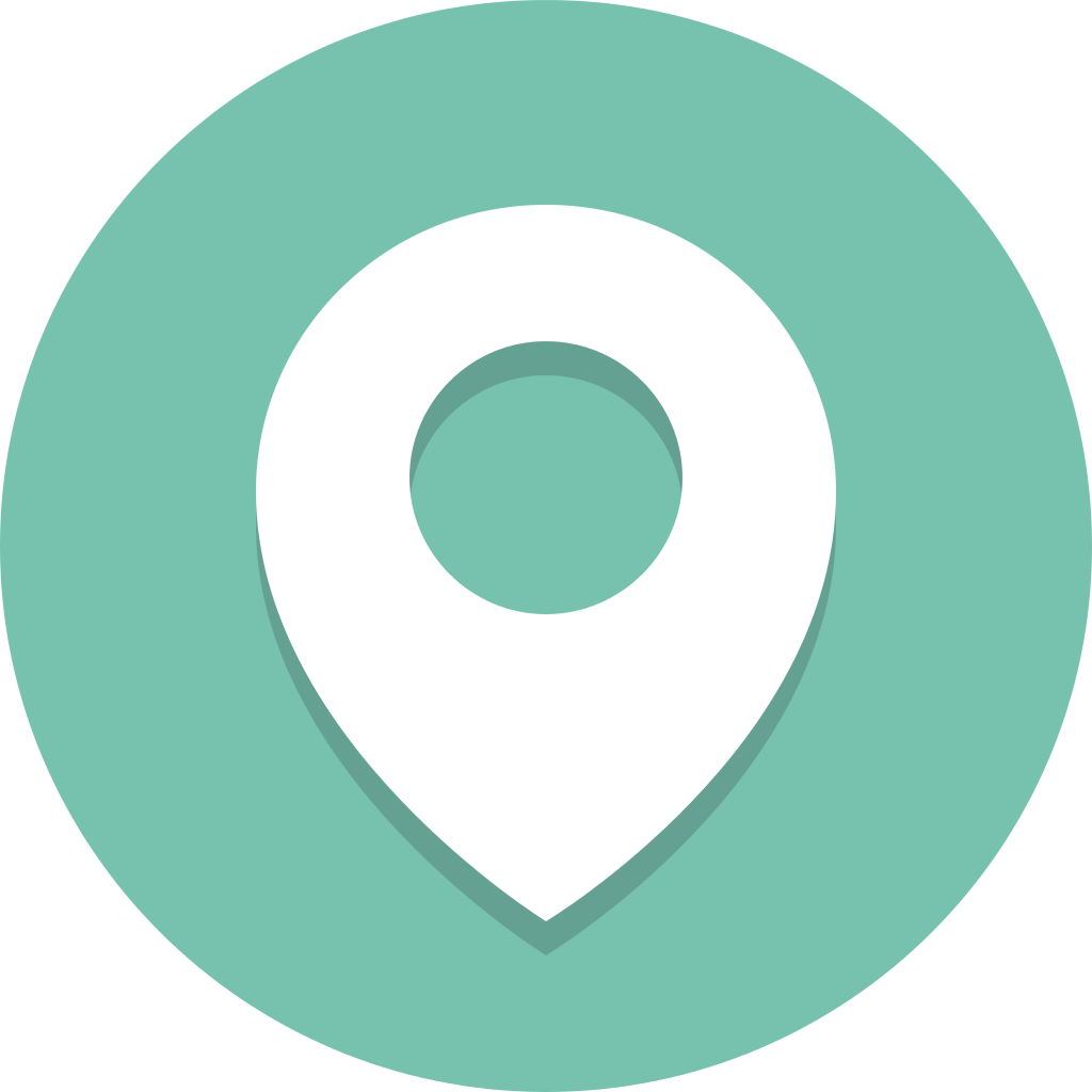Circle Icons Location - Icons Of Location (1024x1024), Png Download
