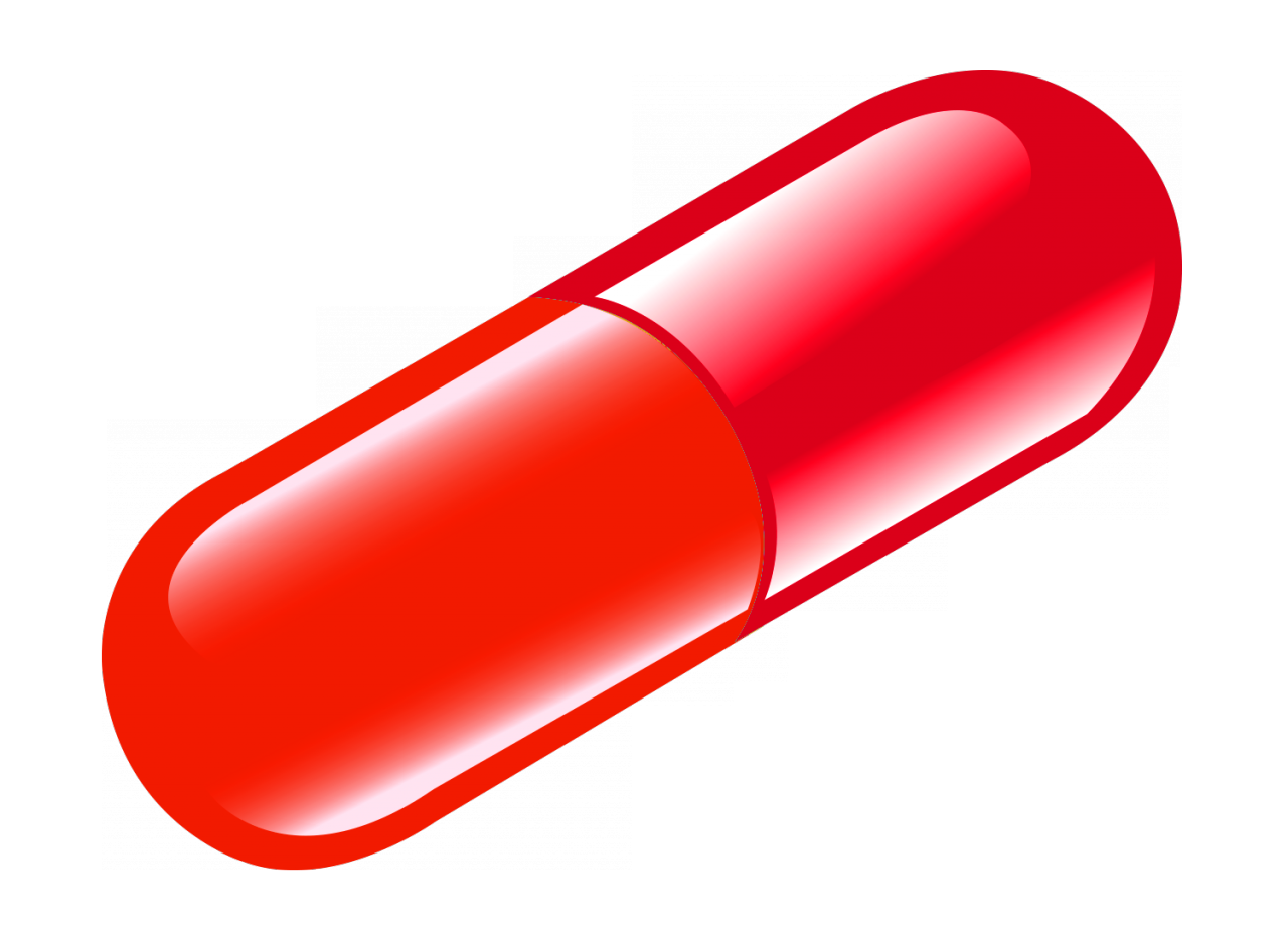 Red Pill Png - Red Pill Transparent (1280x925), Png Download