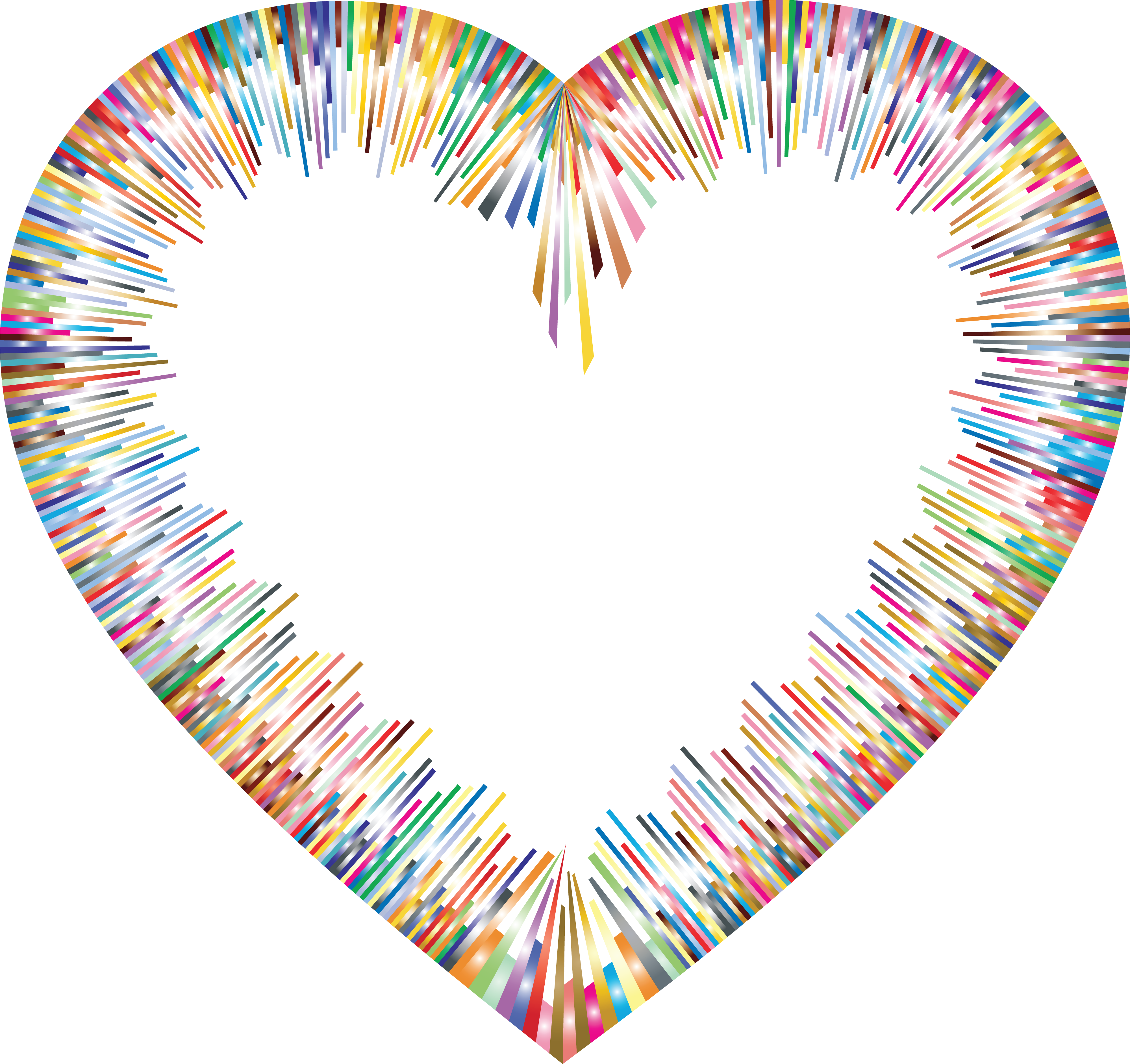 Abstract Border Png Download - Free Clipart Hearts Border (4000x3767), Png Download