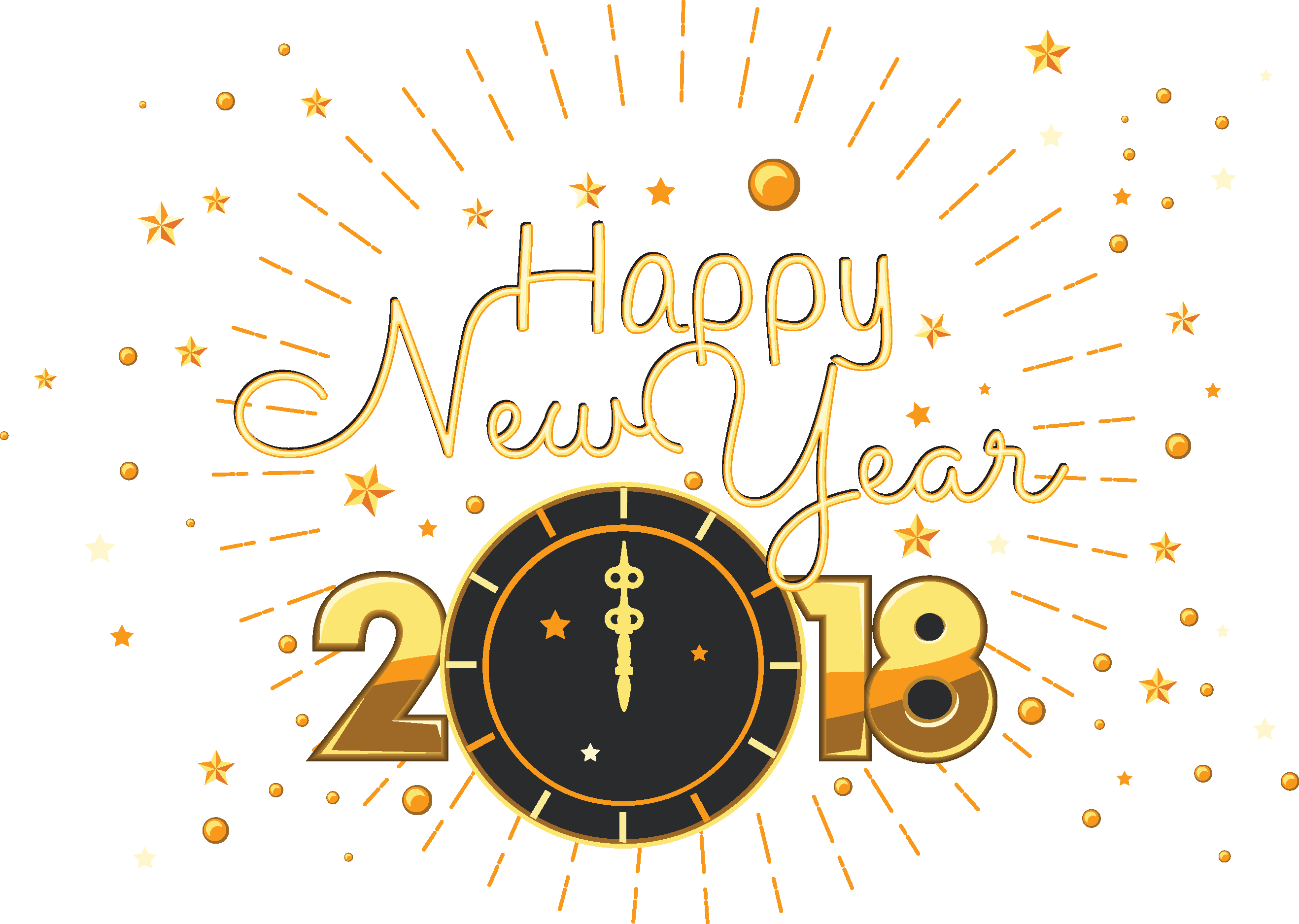 Preparing For A Happy New Year - Fogos De Artificio Png 2018 (2636x1875), Png Download
