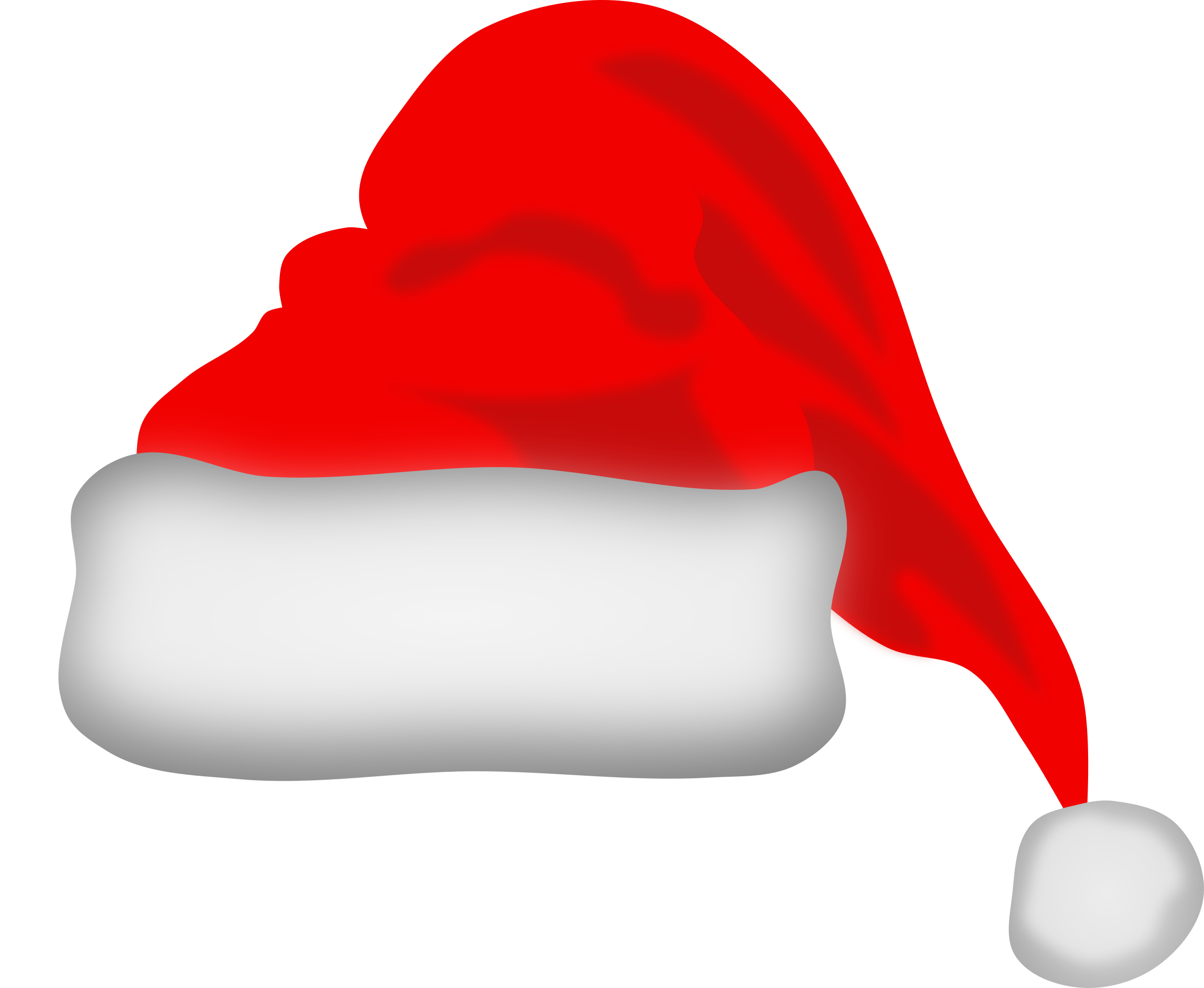 Svg Black And White Santa Beard No Background Clipart - Santa Claus Hat Transparent Background (800x656), Png Download