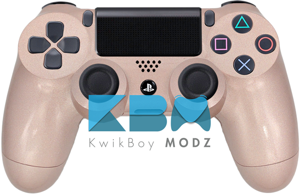 gold playstation 4 controller