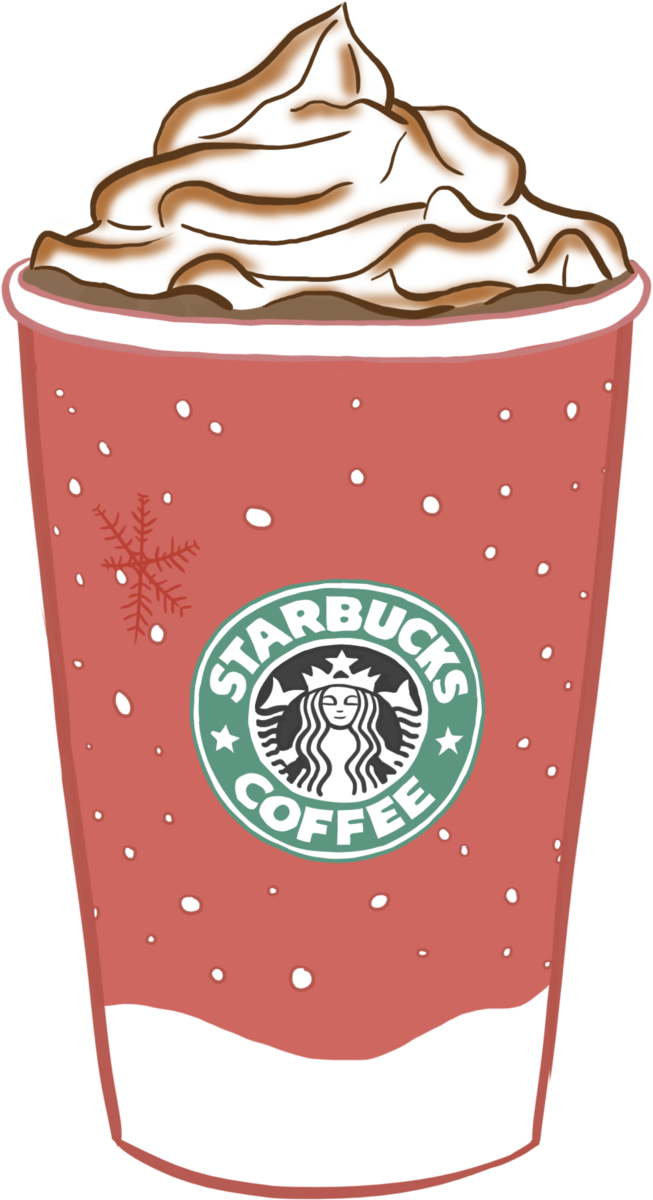 Images For > Starbucks Transparent Tumblr Pink - Christmas Starbucks Cup Png (1280x1280), Png Download