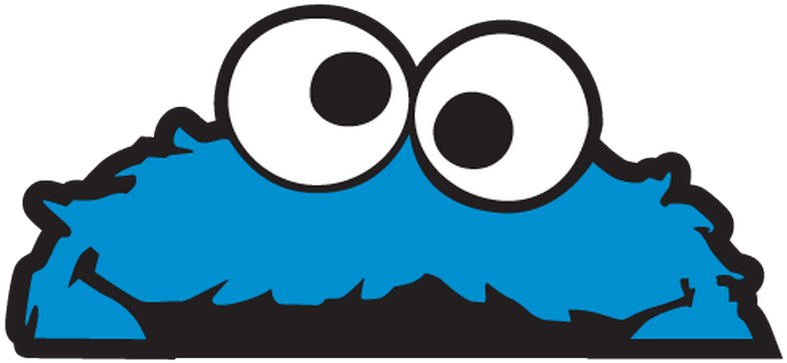 Jdm Cookie Monster Decal Cookie Monster Face Png - Cookie Monster Sticker (800x800), Png Download