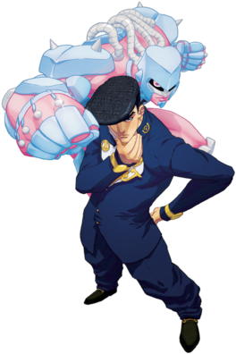 Josuke Higashikata And Crazy Diamond - Jojo's Bizarre Adventure Josuke Png (322x421), Png Download