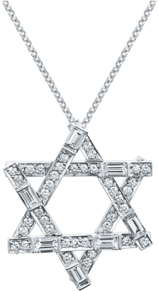 Symbols By Harry Winston, Diamond Star Of David Pendant - United Middle East Flag (760x500), Png Download