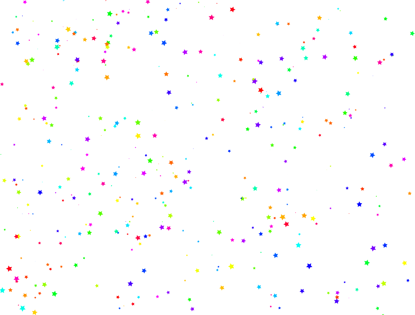 Stars Confetti Shapebrush Rainbow Colorfulfreetoedit - Art (1365x1024), Png Download