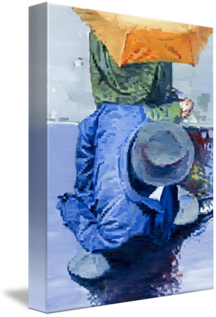 Go To Image - Gallery-wrapped Canvas Art Print 11 X 15 Entitled Hat (444x650), Png Download