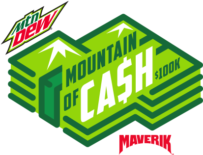 Maverik And Mountain Dew Have Teamed Up To Give Away - Mountain Dew Diet Soda - 20 Fl Oz Bottle (450x340), Png Download