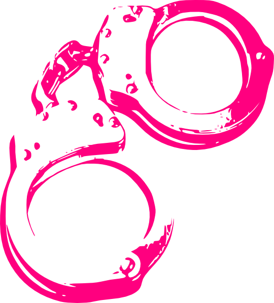How To Set Use Pink Handcuffs Clipart (540x598), Png Download