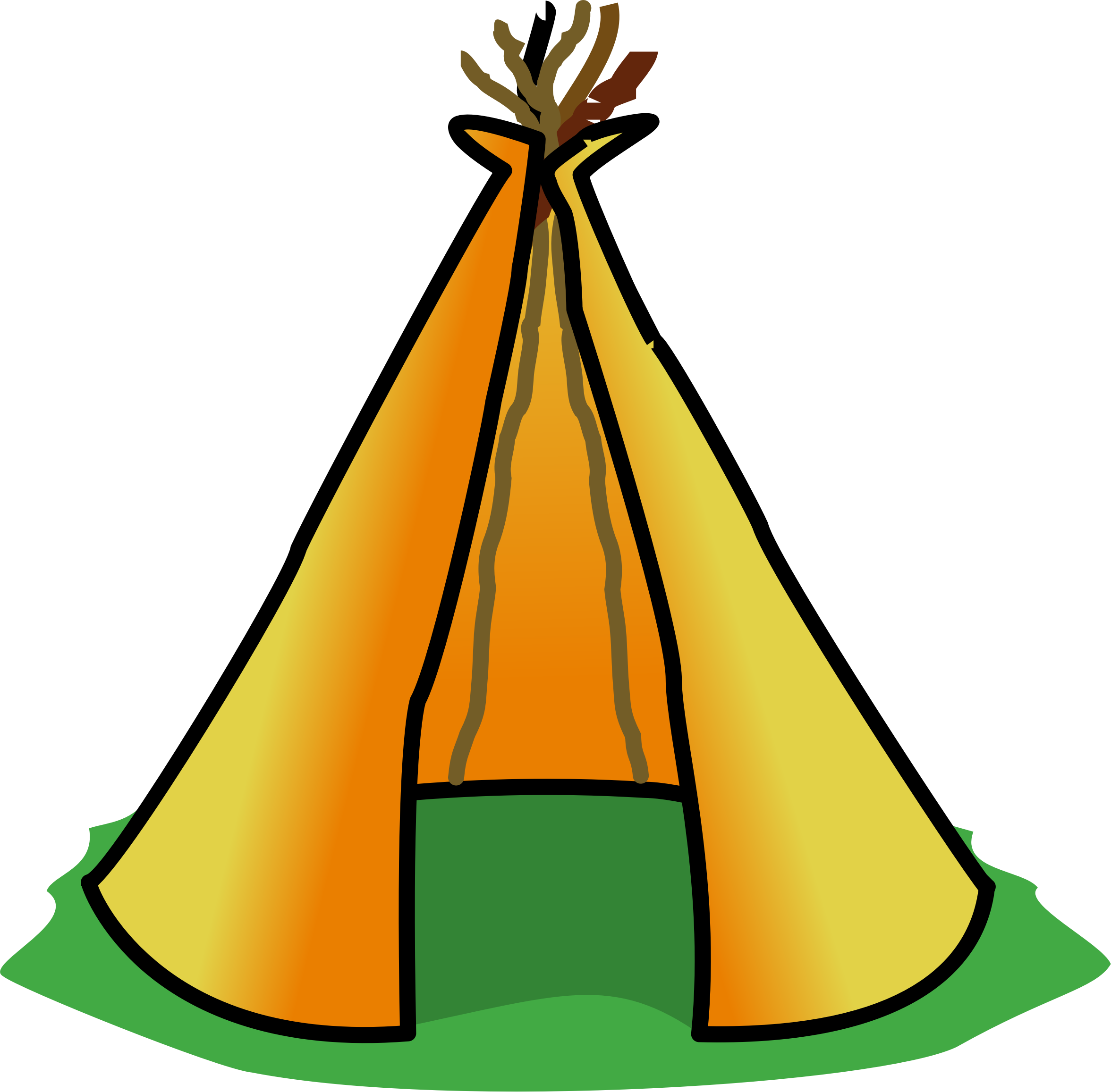 Svg Black And White Library Big Image Png - Tent Clipart (2353x2314), Png Download
