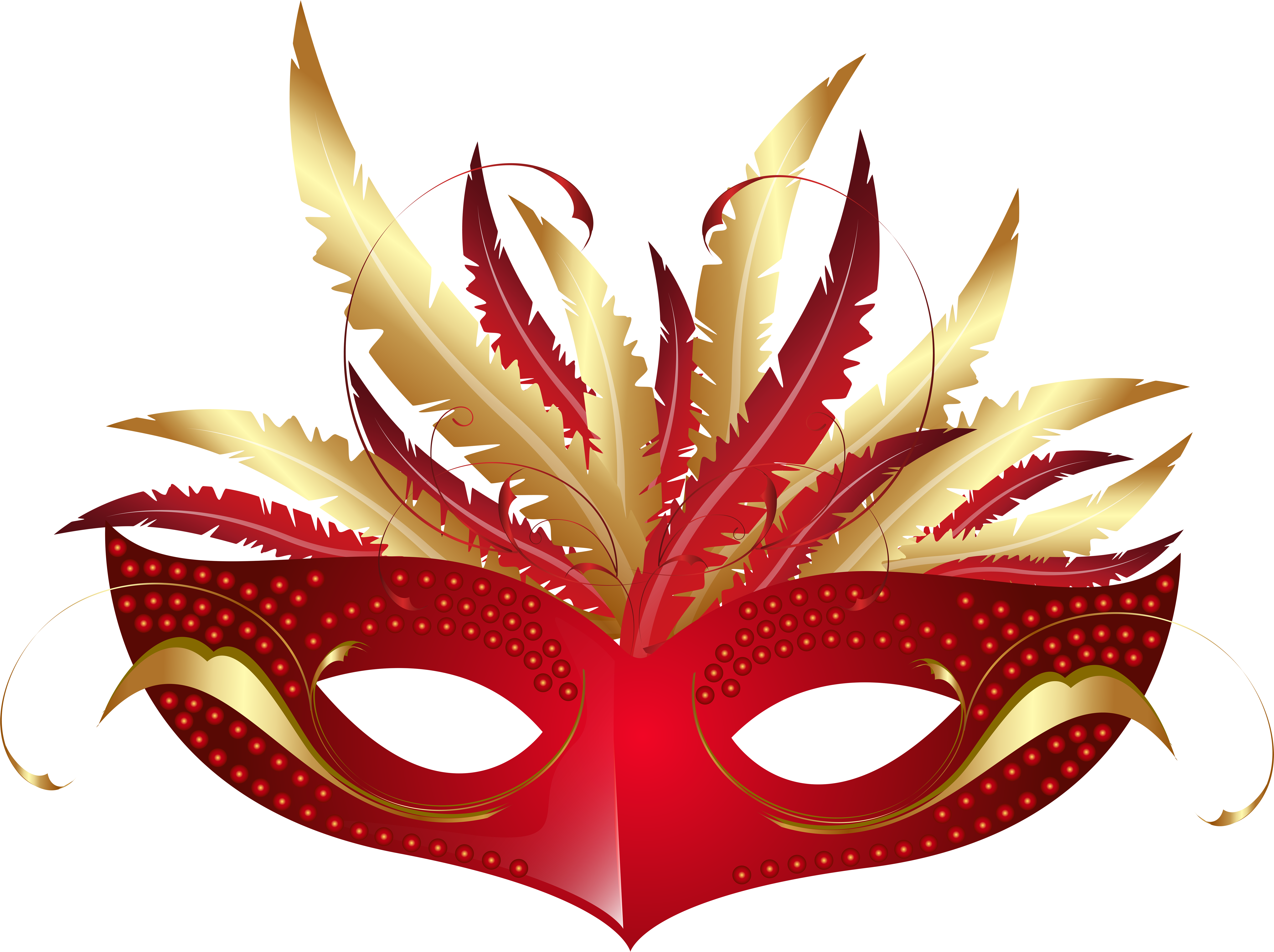 Carnival Png Transparent Clip Art Image Gallery - Mardi Gras Mask Png (8000x5979), Png Download