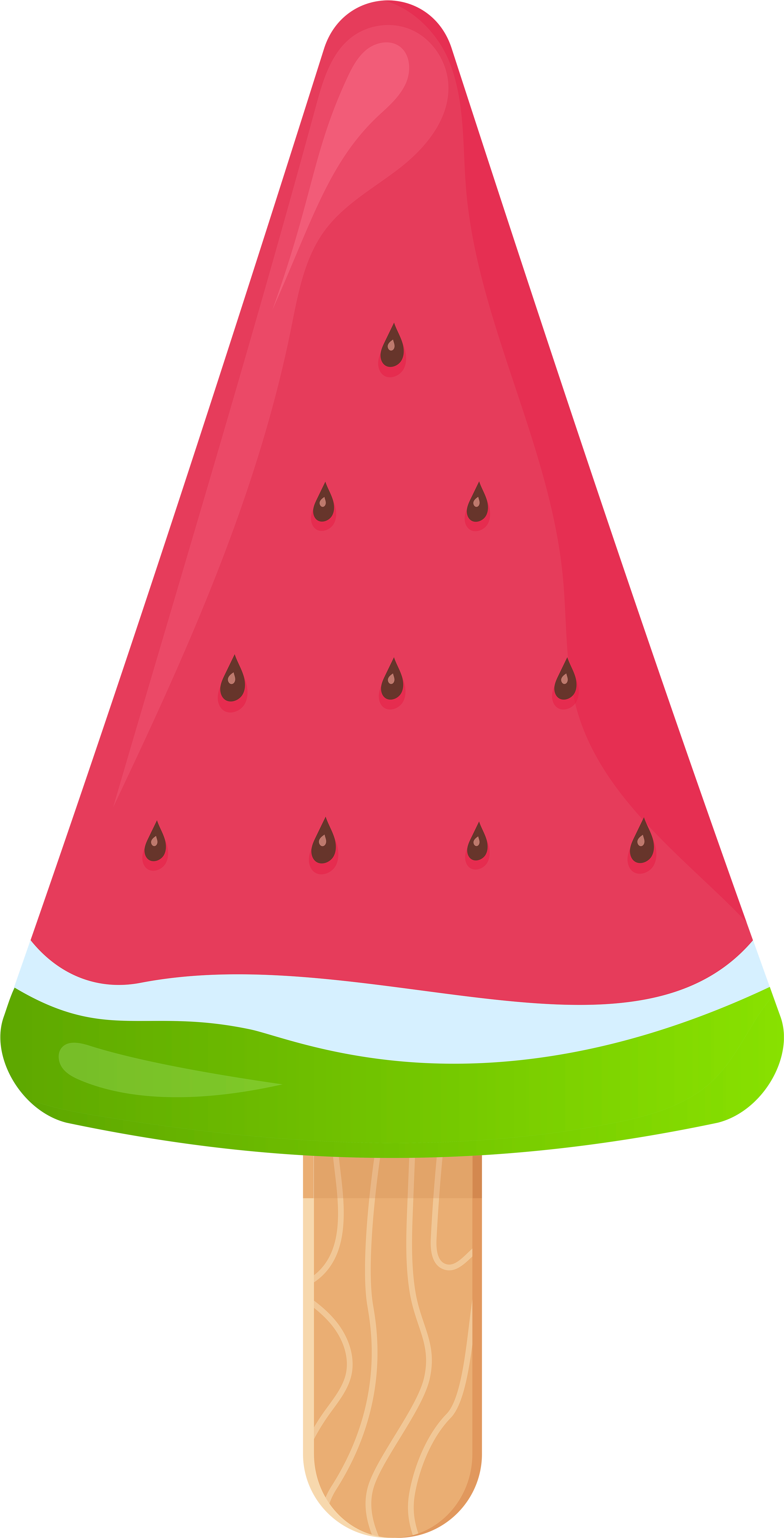Watermelon Ice Cream Png - Watermelon Ice Cream On Stick (3169x6000), Png Download