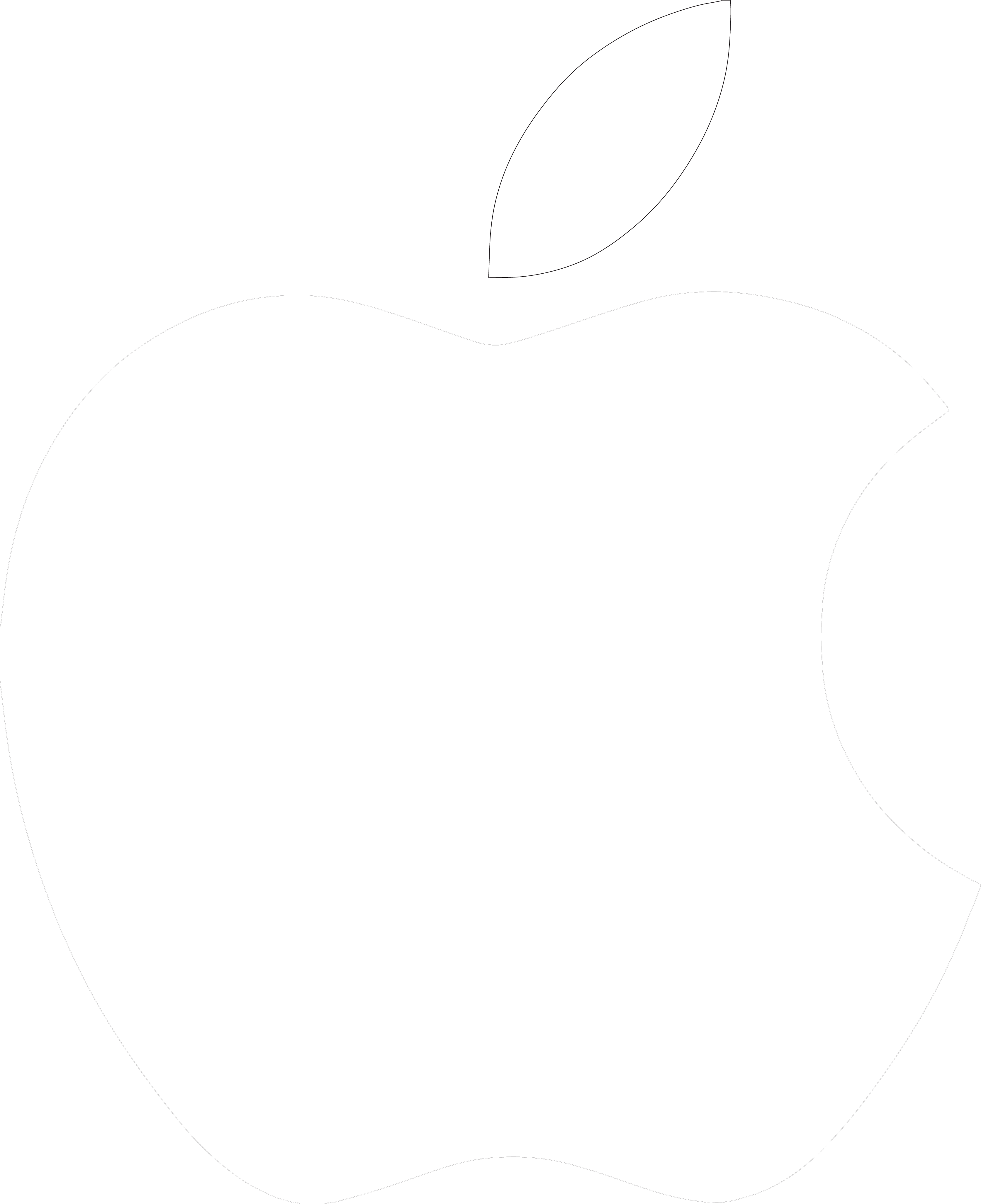 Apple Logo 2014 Png - Apple Logo In White (985x985), Png Download