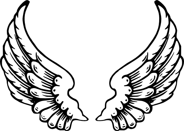 How To Set Use Angel Wings Svg Vector (600x428), Png Download