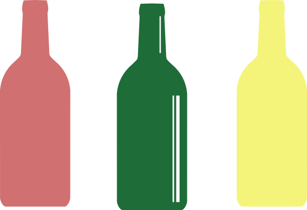 Bottles Clip Art At Clker - Glass Bottle Vector Png (600x411), Png Download