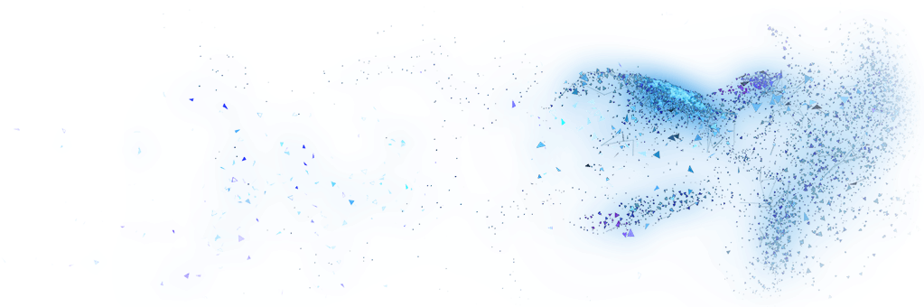 Blue Particles Png - Flock (1070x340), Png Download