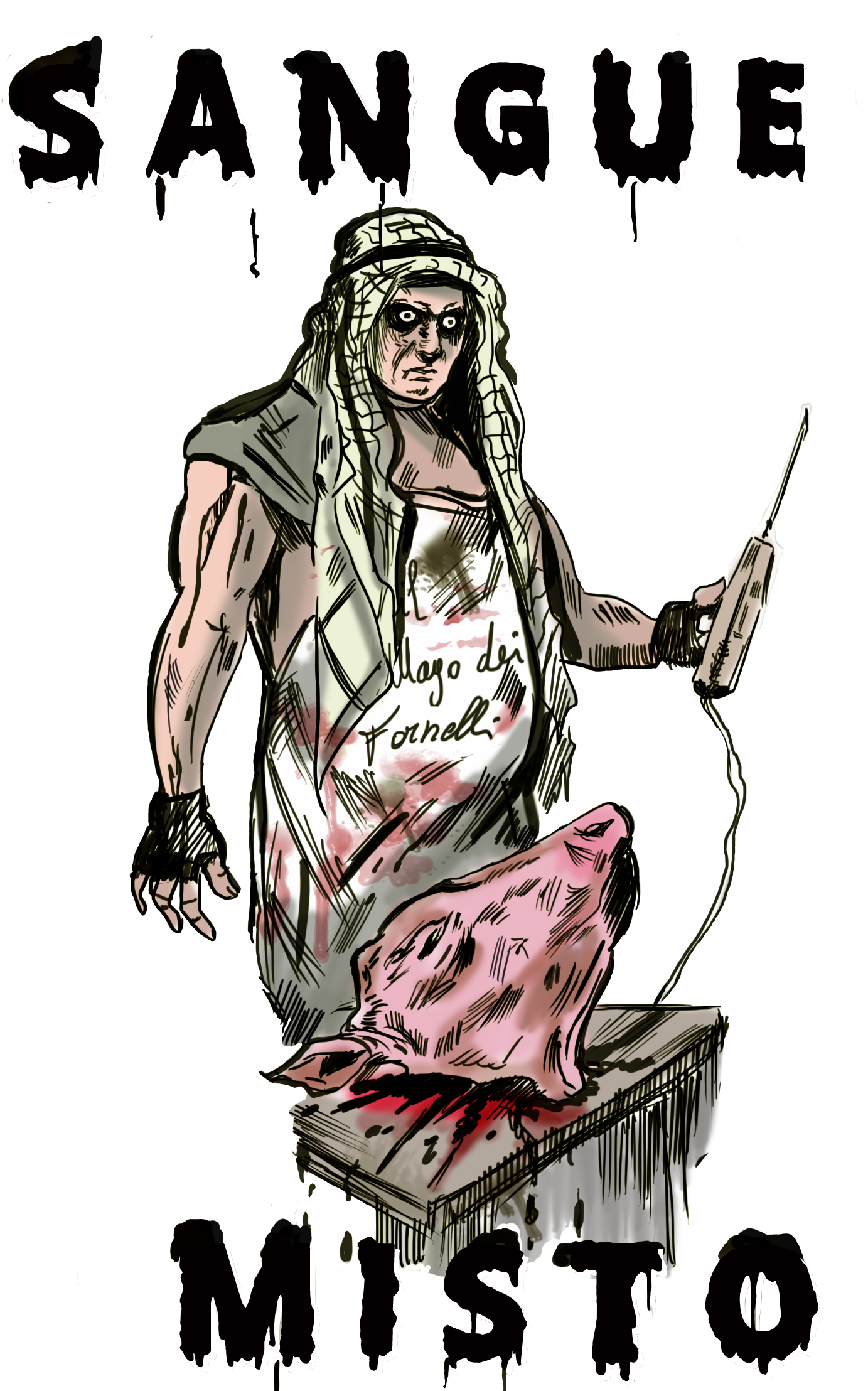 Che Mischiano Il Loro Sangue Tra Loro - Illustration (1400x2224), Png Download