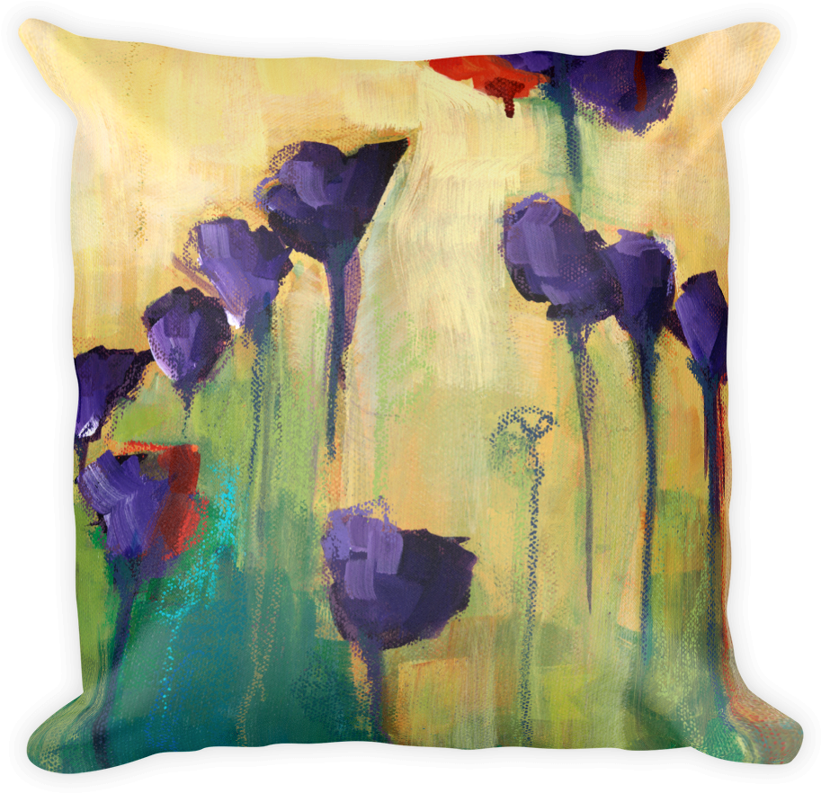 Permanentpurple2 Kellee Wynne Conrad Abstract Floral (1000x1000), Png Download