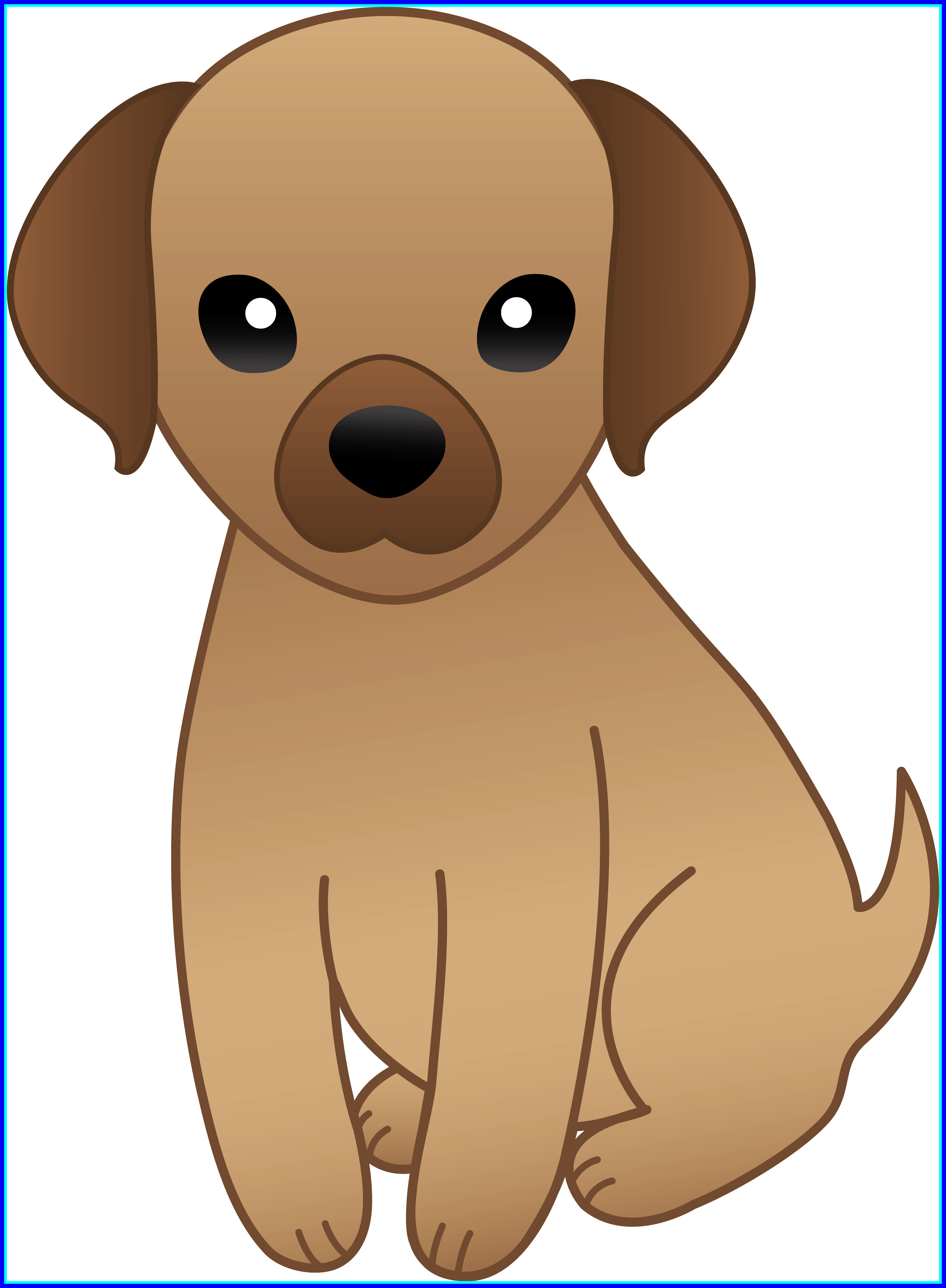 Cute Dog Puppy - Cartoon Dogs (307x419), Png Download