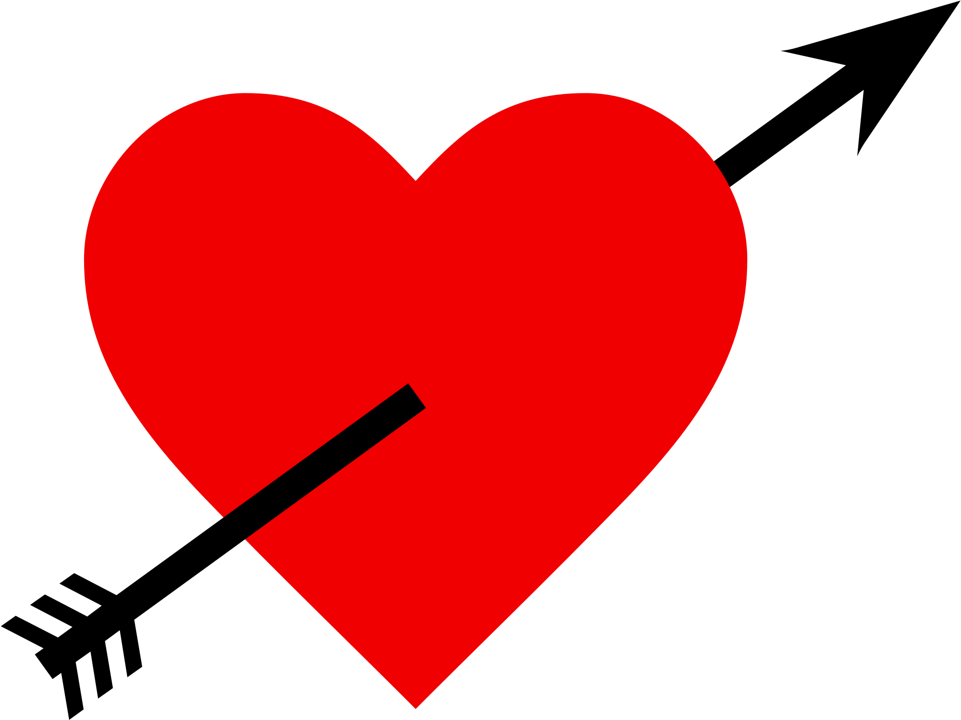 Heart Love Png Image - Love Heart With Arrow (800x600), Png Download