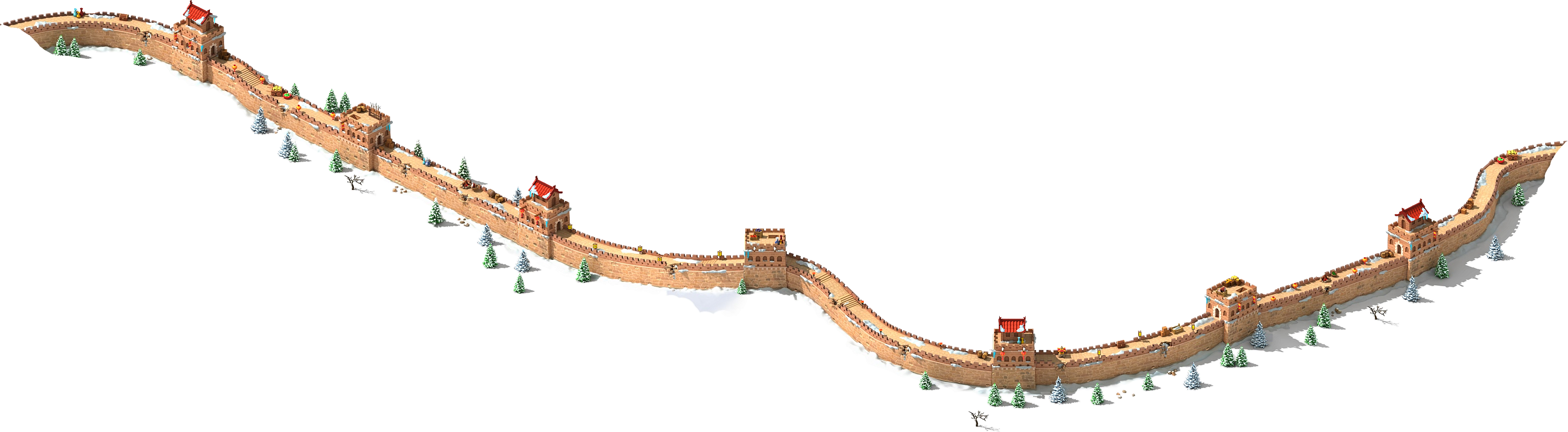 Great Wall Of China - Track (3093x853), Png Download