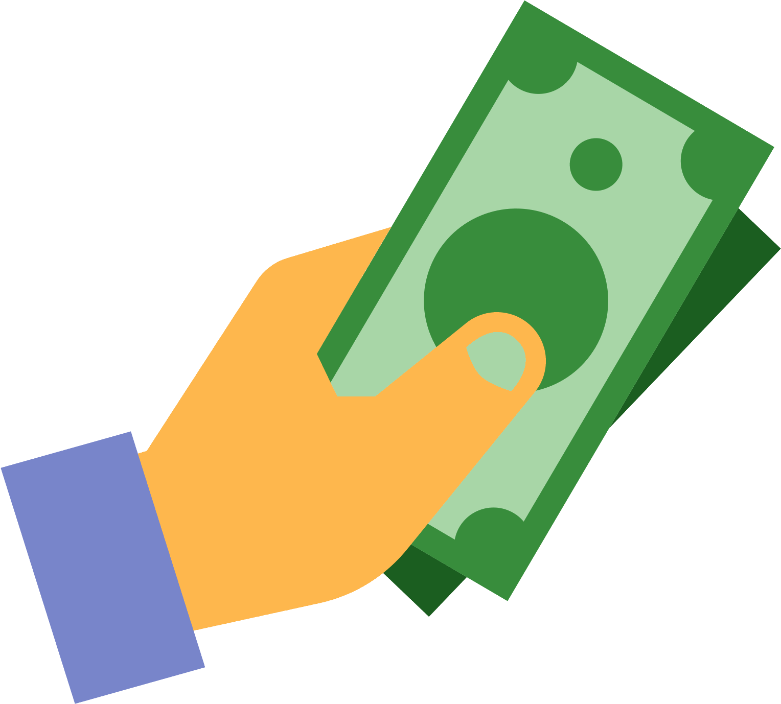 Cash In Hand Icon (1600x1600), Png Download