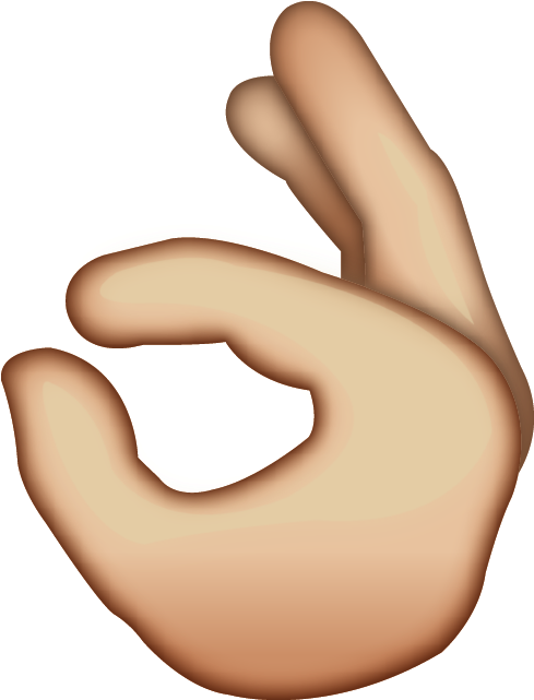 Download Ok Hand Sign Emoji Icon - Ok Hand Emoji Png (480x480), Png Download