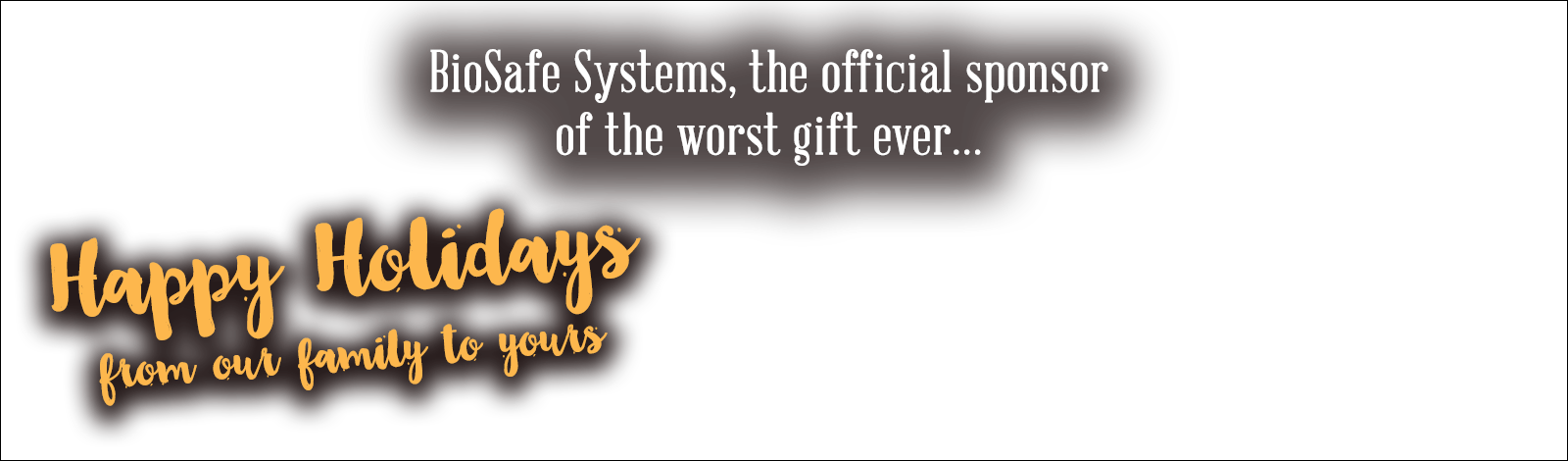 Happy Holidays Fruitcake Text - Parallel (1600x470), Png Download