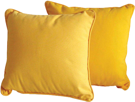 Orange Pillow - Pillow Png (459x347), Png Download