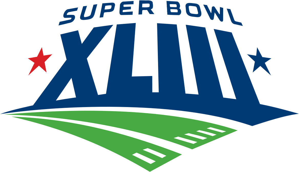 Super Bowl Xliii - Super Bowl Xliii Logo (1200x717), Png Download