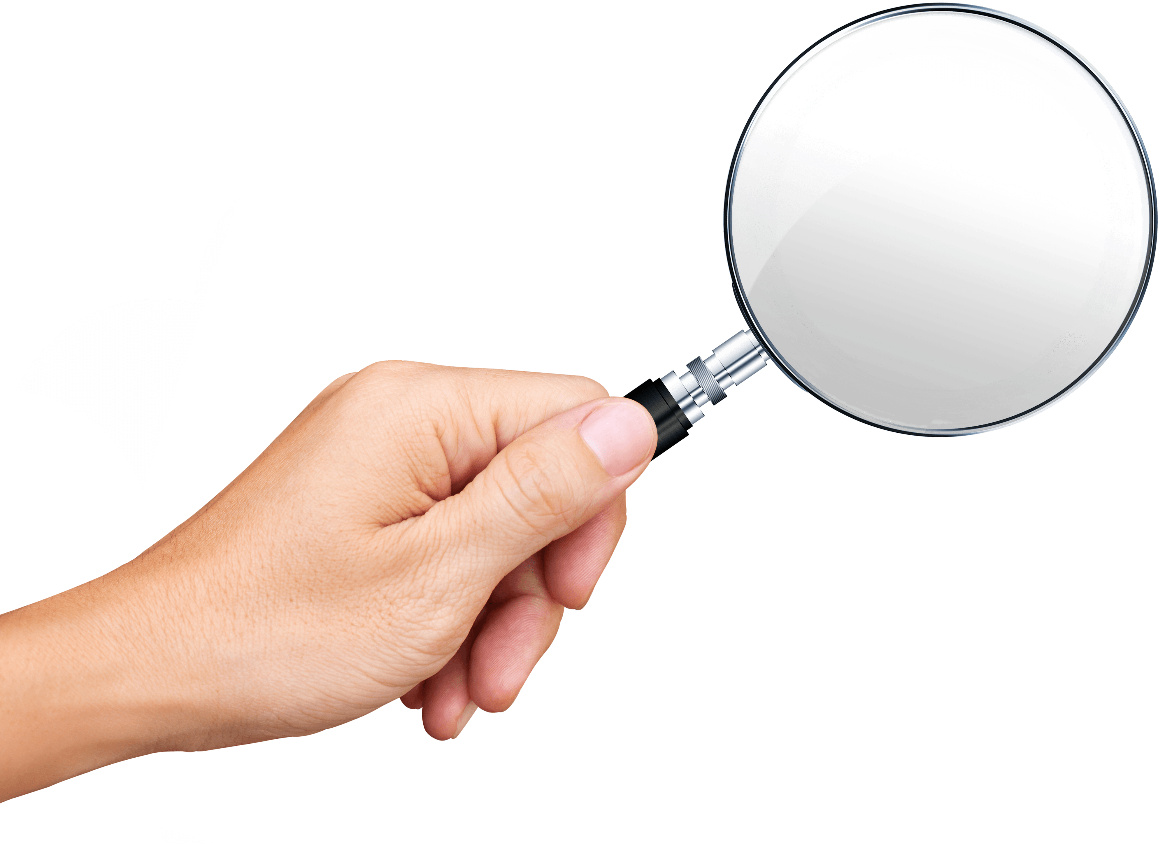 Download Magnifying Glass With Hand Png Www PNG Image with No