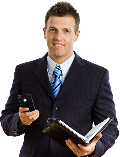 Businessman Png Image - Торговый Представитель С Авто (401x523), Png Download