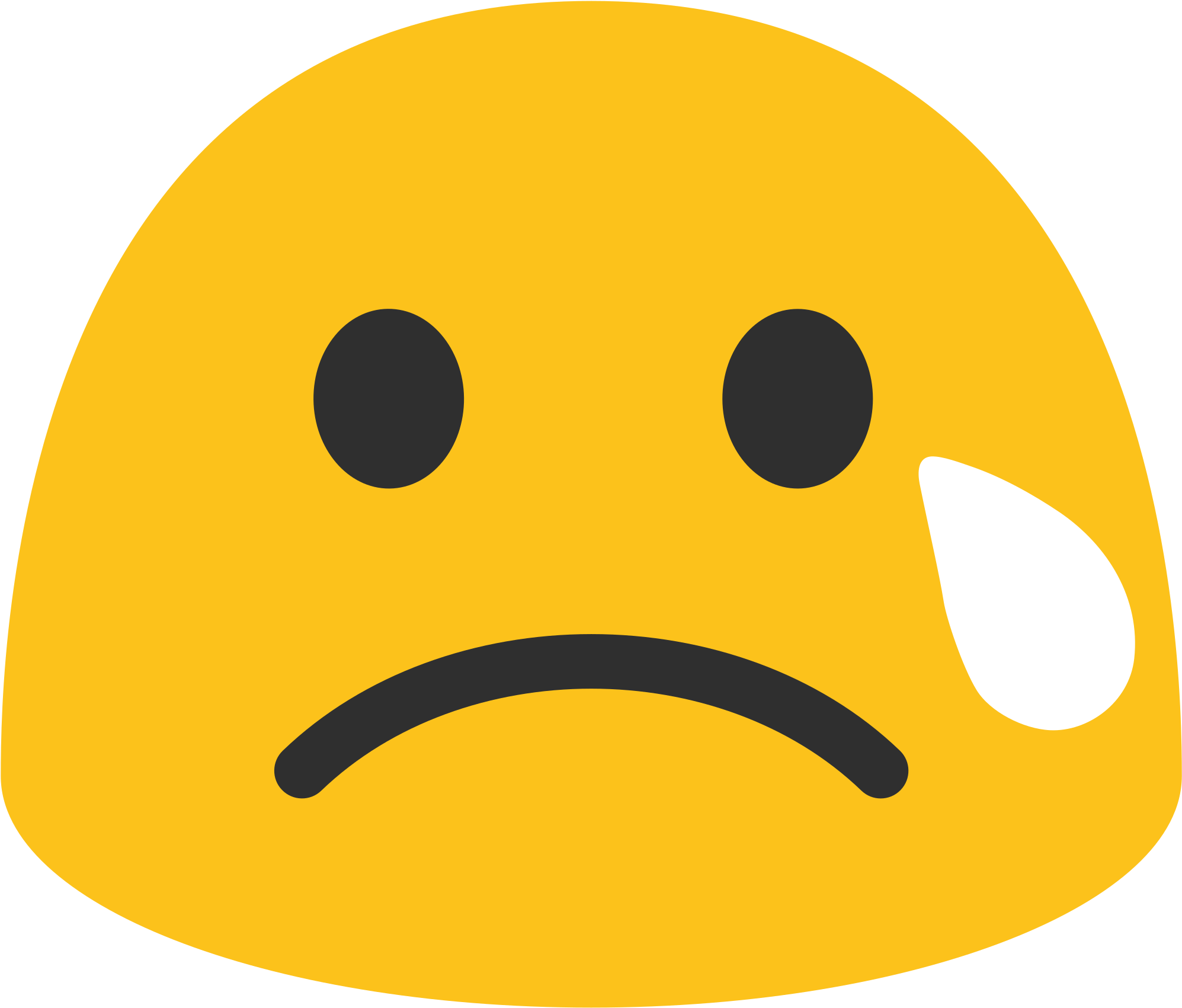 File - Emoji U1f622 - Svg - Blob Emoji Transparent (1024x1024), Png Download
