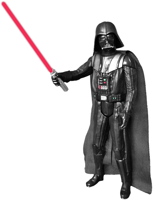 Star Wars Figurines - Darth Vader Transparent Background (558x720), Png Download