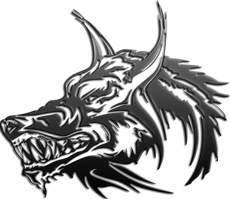 Wolf Head Logo Png - Wolf Head Logo Black Png (800x692), Png Download
