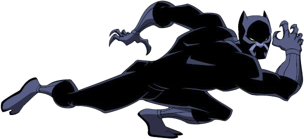 Marvel Black Panther Clipart - Black Panther Superhero Clipart (621x293), Png Download