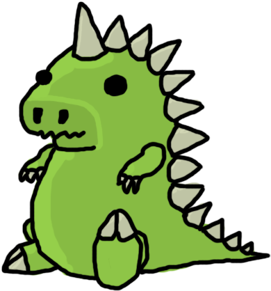 98 Godzilla Stock Vector Illustration And Royalty Free - Godzilla Cute Png (714x485), Png Download