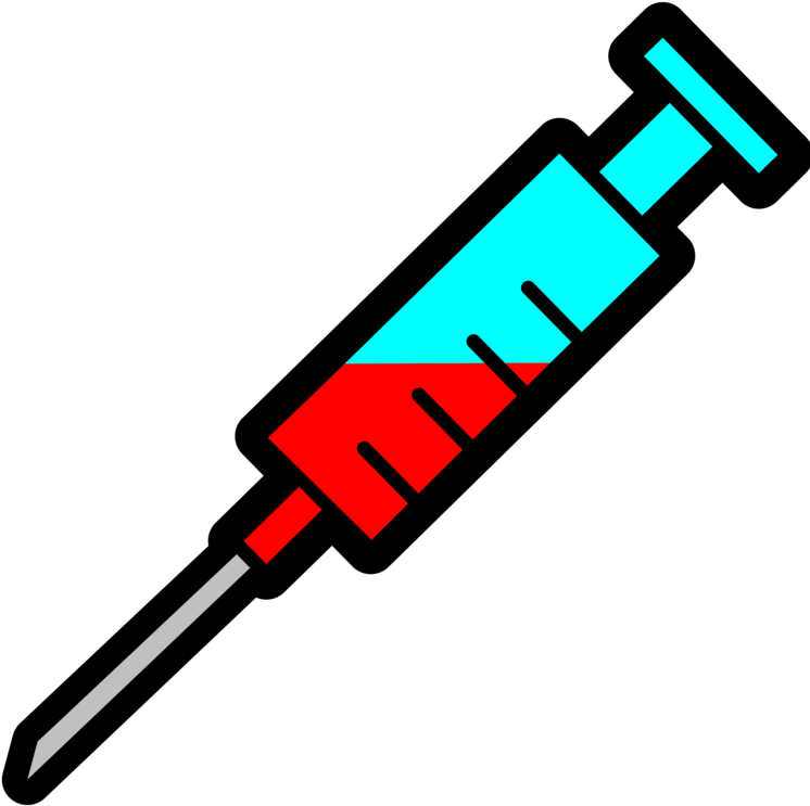 Injection, Health, Medical, Hospital, Blood - Syringe Clip Art (640x634), Png Download