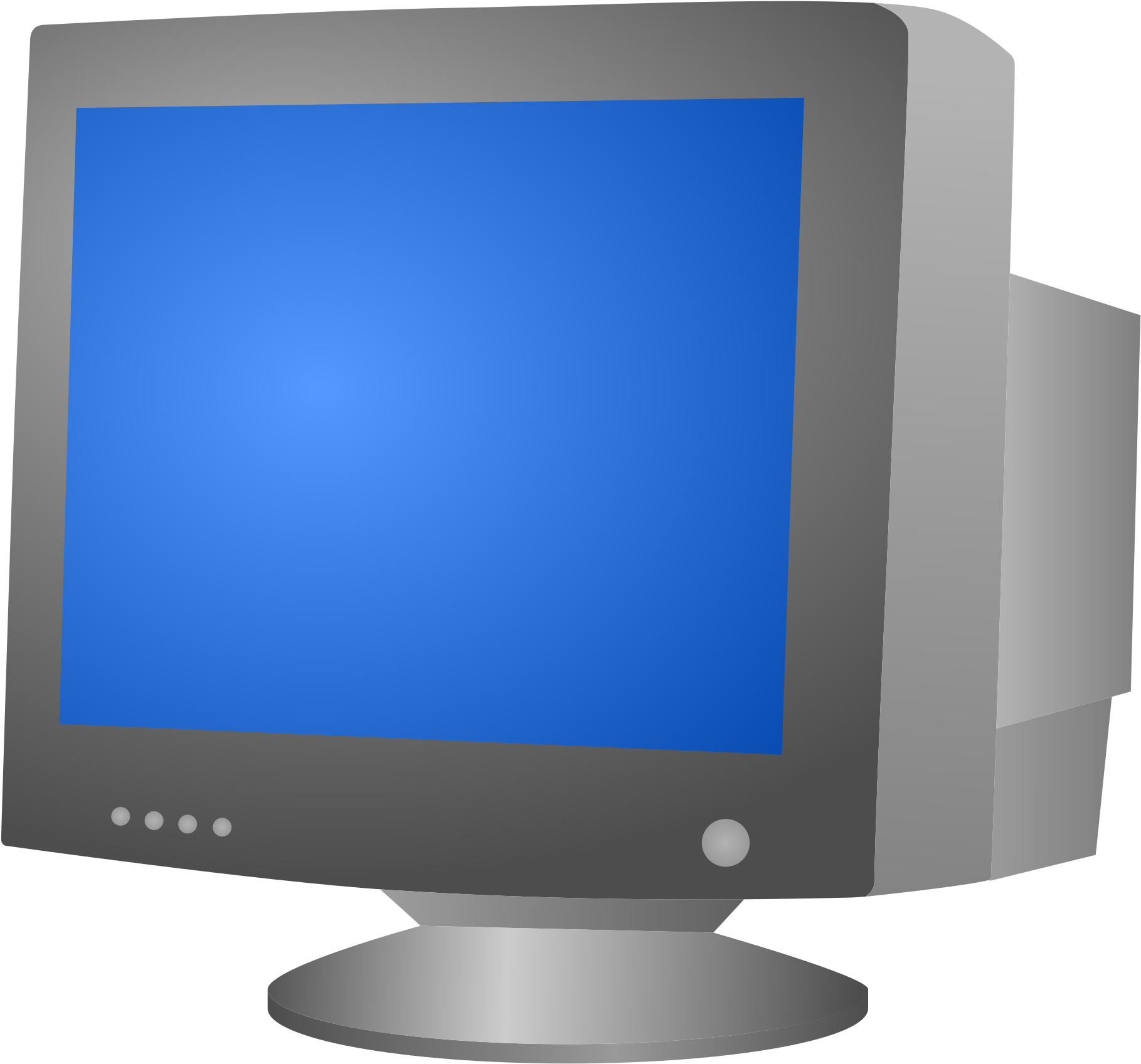 Download Screen Clipart Crt Monitor Cathode Ray Tube Crt Monitor PNG