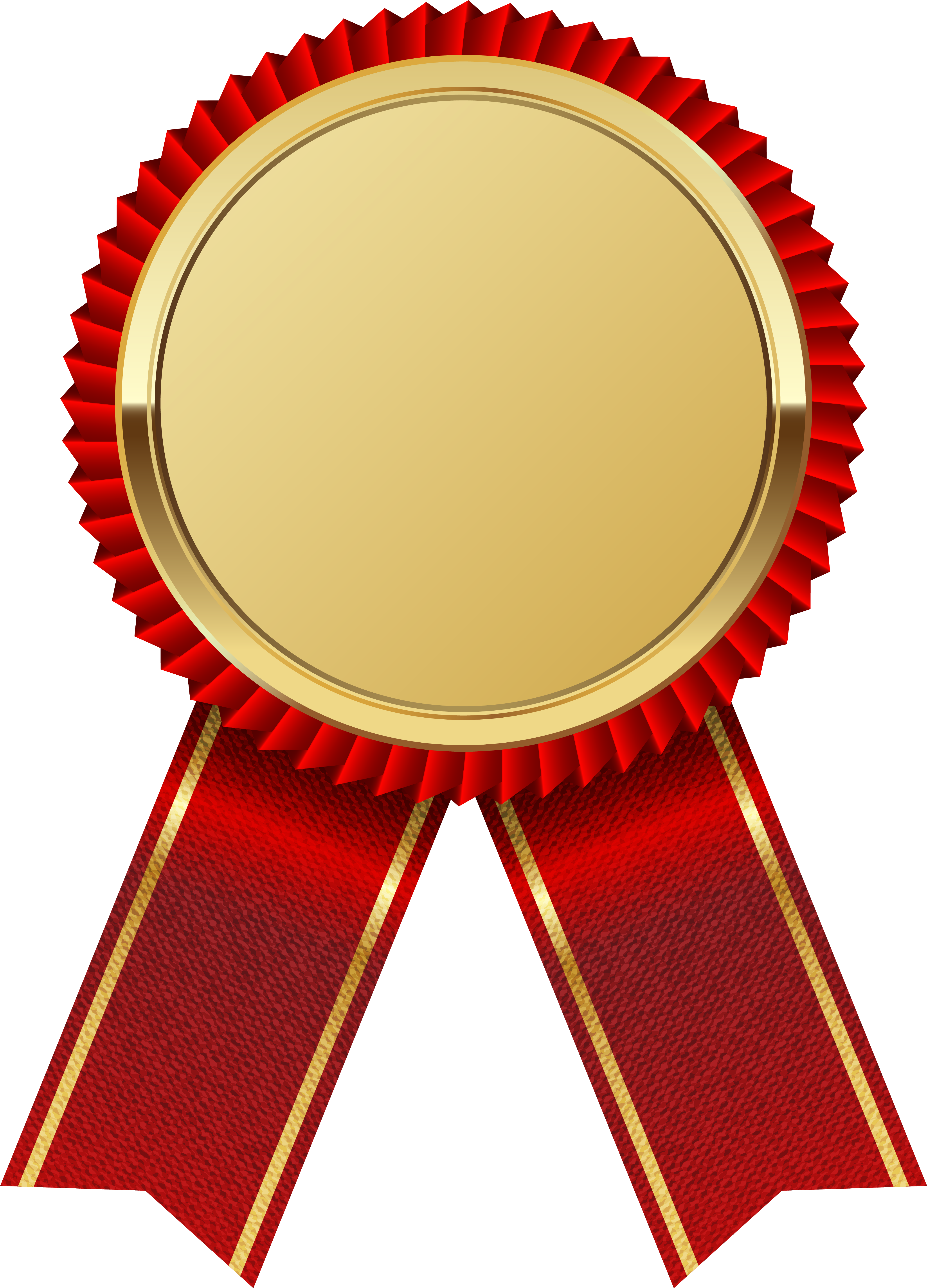 Gold Ribbon Png Image Background - Certificate Ribbon Png (737x1024), Png Download